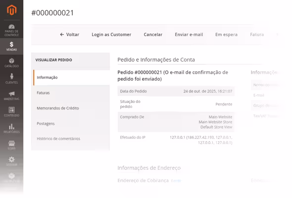 Gestão Completa de Pedidos